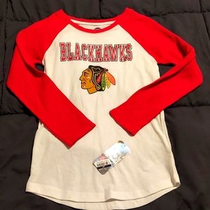 Chicago Blackhawks Youth Long Sleeve Tee – Size Medium (M) – NHL – New With Tags